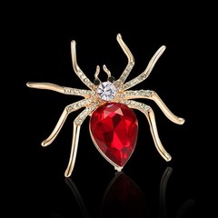 Women Men Unisex Spider Brooch Clothing Pin Jewelry Halloween Gift