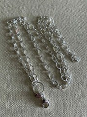 Origami Owl 32″ Silver Flat Oval Link Custom Chain “New”