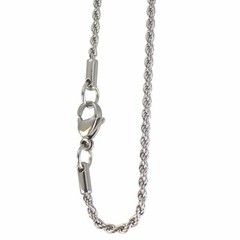 Rope Chain Necklace Surgical Stainless Steel 18-30 inch 5mm Hypoallergenic