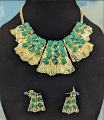 Gold Tone Statement Necklace