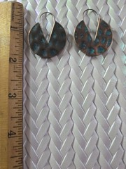 Metal Faux Patina Copper Look Dangle/Drop Hook Earrings