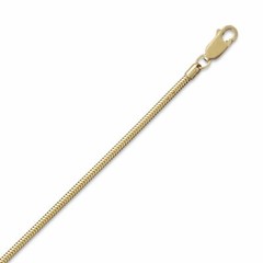 16″ 2mm (0.08″) 14/20 Gold Filled Snake Chain Necklace