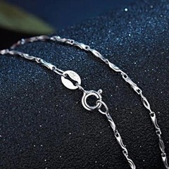 Real SILVER Unique Jewelry SOLID 925 Sterling Silver Chain Necklace