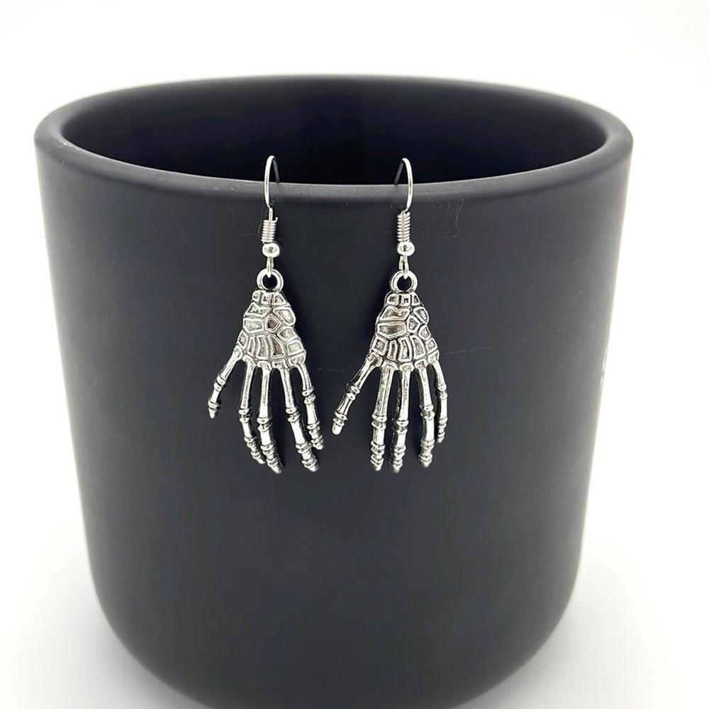 Skeleton Hand Earrings