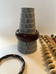 Wood Bead Necklaces & Bangles Chunky Colorful Boho Retro Mixed Jewelry Lot 5 Pcs