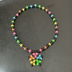 Multicolored Rainbow Star Kandi Necklace + FREEBIES!!
