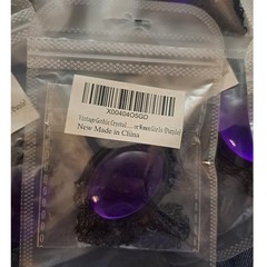 Vintage Gothic Purple Pendant & Necklace Halloween Witch Costume Accessory