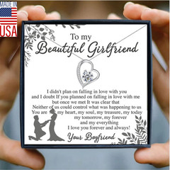 To My Girlfriend Necklace Christmas/Birthday/Anniversary Gift for her