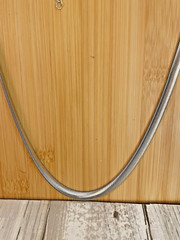 FLAT SNAKE CHAIN NECKLACE – STAINLESS STEEL- 26 – 30 inches with 4″ extender
