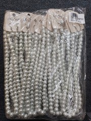 Set of 6 pc X Faux Pearl necklace set Earrings for wedding party bridesmaid