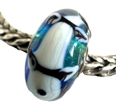 NEW💕 Trollbeads UNIQUES Critters Beautiful BLUE BASE Koi Fish