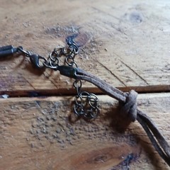 Large Teardrop Pendant Statement Necklace 18 inches