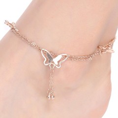 Anklets for Women Butterfly Tennis Chain Anklet Summer Beach Foot Jewelry girl