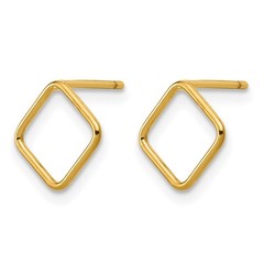 1/20 14K Gold Filled Polished Open Square Post Earrings, 1 x 8mm