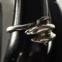 Sterling Silver Double Dolphin Band Ring • Size 7.5