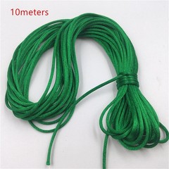 2mm Colorful Rattail Satin Cord Thread Chinese Knot Macrame Bracelet Braided Str