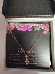 A Charmed Impression Warrior Arrowhead Necklace 1/20 14k GF NIB Survivor