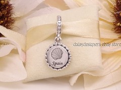 New Pandora Exclusive Spain Conch Shell Destination Charm w/Box