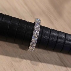 Moissanite Eternity Band. Sz 5