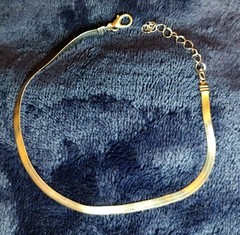 Bracelet Anklet Silver Mens Womens Flat Beautiful 10″ Cute Fashion Braided Style