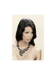Authentic Batucada Paris Eco-Friendly Black Baroco Ladies Necklace Brand New