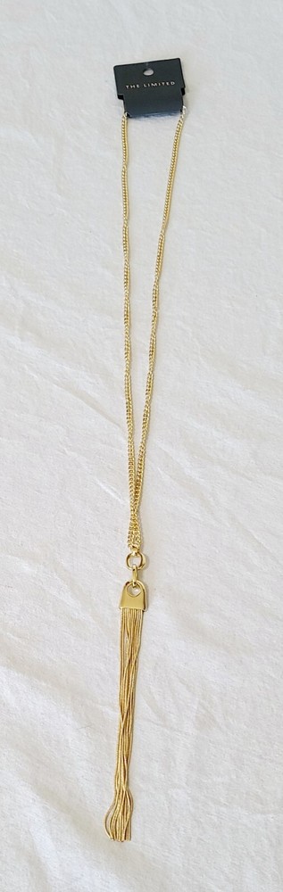 The Limited Gold Tone Long Statement Necklace J5-1383