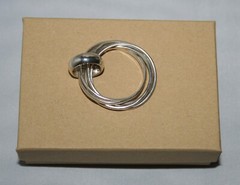 Silpada Sterling Silver 5 Intertwined Rings Pendant S1637