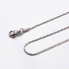 1.2 mm 16″-40″ Silver Stainless Steel Fancy Necklace Chain Sb69 USA Seller