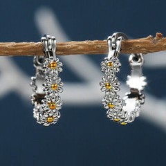 Stud Earrings Silver Plated Jewelry Cubic Zirconia A Pair/set Lab-Created