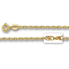 REAL SOLID 10K YELLOW GOLD Open Milano Rope Chain Necklace 16″ 18″ 20″ 0.60mm