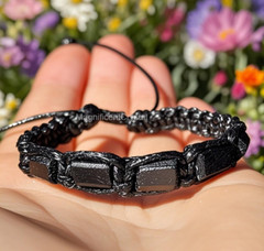 2025HOT Black Tourmaline Healing Reiki Unisex Bracelet Handmade Energy Jewelry