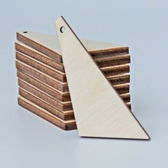 ALL SIZE(12pc – 100pc) Unfinished Wood Elongated Triangle Cutout Earrings Blanks