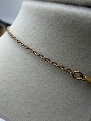 Authentic Vintage 1977 GIVENCHY Gold Plated Double G Logo Rhinestone Necklace