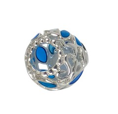 New 100% Authentic PANDORA Blue Splash Openwork Swimming Fish Charm 79469901