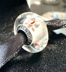 AUTHENTIC PANDORA #790947 CHERRY BLOSSOM MURANO GLASS BEAD CHARM
