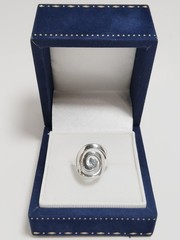 925 Sterling Silver Spiral Ring Sz 6 1/4