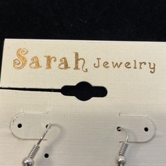 Ruby Red Disco Ball Shamballa Dangle Earrings Silver Tone 3.5 in Chain Drop