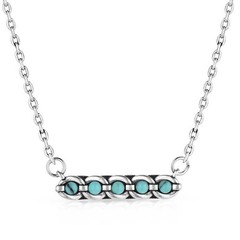Montana Silversmiths Center of It All Turquoise Pendant 19″ Split Necklace