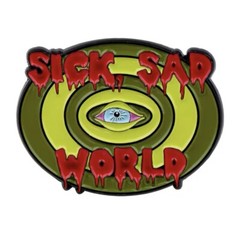 Sick Sad World Pin Single Daria Style Pin Fun Sick Sad Pin Rubber Pin Backer ￼
