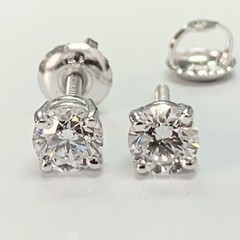 2.50 CT 100% Pure Diamond Studs Earrings 14k Solid Gold E VVS1 White or Yellow