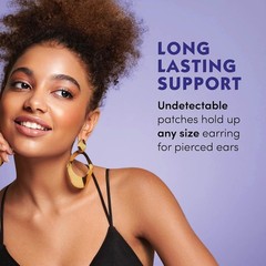 Comfortable & Invisible Earring Backs – 60 Clear Support Patches for Women