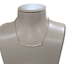 Stephan & Co Women’s Trendy Gold Pated Dainty Bar Necklace NWT