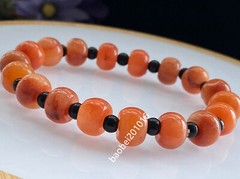 5pcs 10mm Certified Grade A Natural Jade Round Beads Bracelet 金丝玉-s3365
