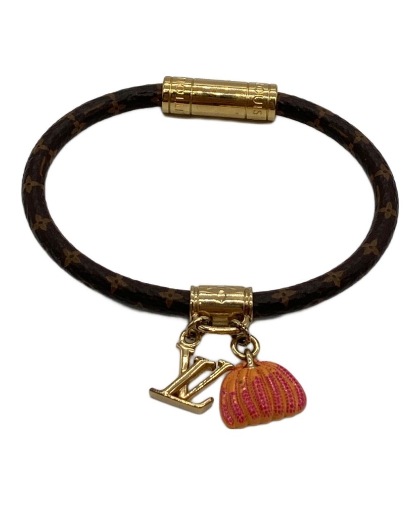 LOUIS VUITTON Bracelet Pumpkin Brown M1006E Authentic From Japan