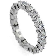 4CTTW Eternity Ring, Lab Created Sona Diamond, Sterling Silver .925, SON02