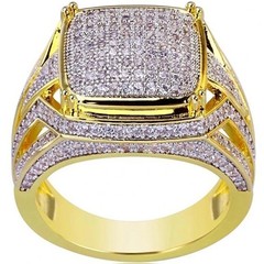 Wedding Band Ring Invisible Setting Smooth Surface Mens Business Wear Jewelry