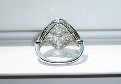 Antique Style Blooming Flower Ring CZ 925 Sterling Silver Women’s-Sizes 4-11