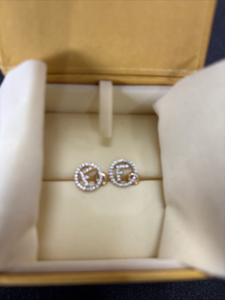 Fendi authentic FF Logo earrings
