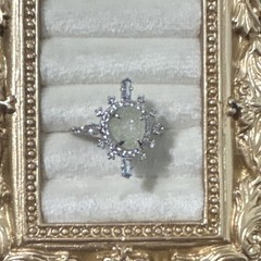 Bomb Party Icelandic Snowflake of Delight Arctic Blue Druzy Ring Sz 11