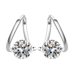 2Pairs Women Lymphvity Magnet Therapy Germanium Earrings Lymphatic Drainage